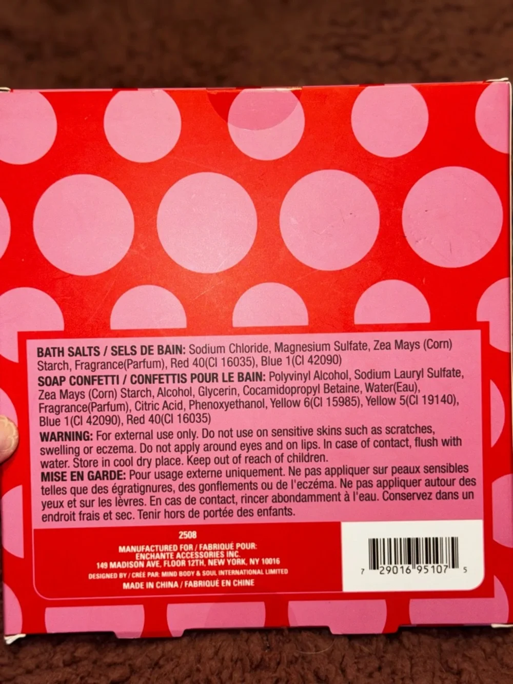 Vanilla Marshmallow‎ Bath Sparkle Box - Pink